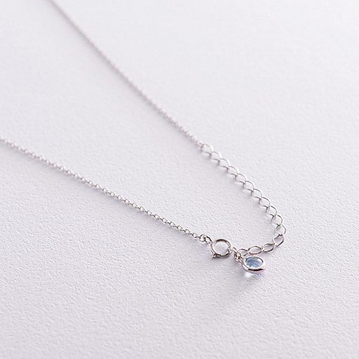 Золоте кольє (аметист, топаз) кол01858 12