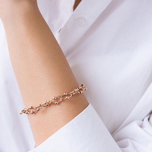 Браслет "Фантазия" в красном золоте б04711 3