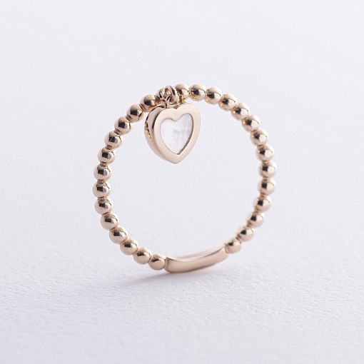 Кулькова золота каблучка 