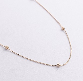 Колье "Шарики" в желтом золоте кол02586 №2