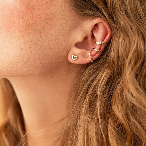 Каффа "Джессика" в желтом золоте (фианиты) с08026 6