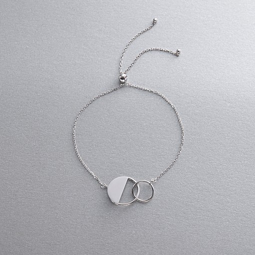 Золотой браслет "Переплетение" б04735 7