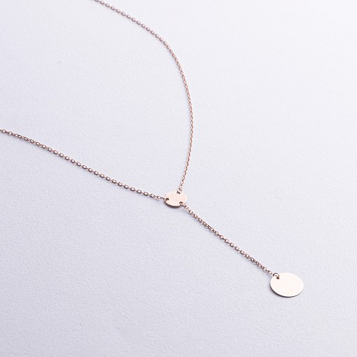 Золотое колье "Монетки" (возможна гравировка) кол02500