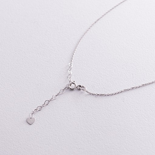 Золотое колье "Альма" (розовый фианит) кол02371 8