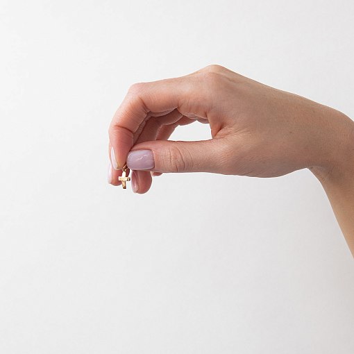 Золотой крестик п03097 2