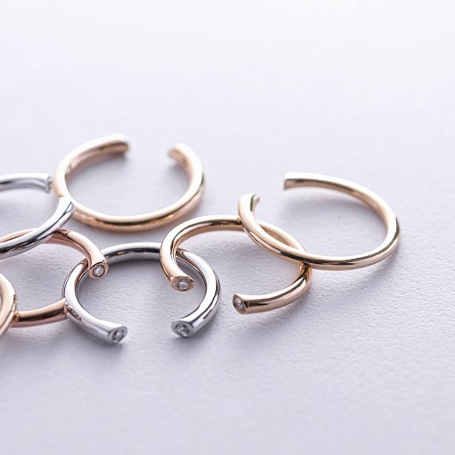 Кольцо "Джолин" в желтом золоте (фианиты) к07480 4