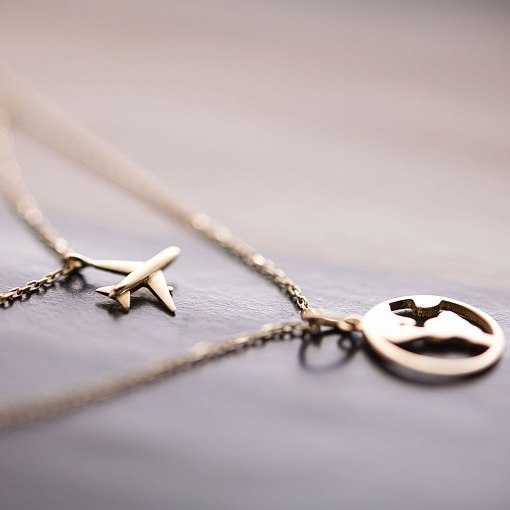 Кольє в жовтому золоті 