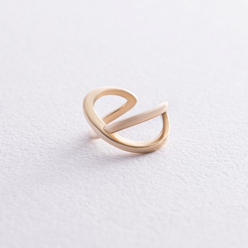 Серьга - каффа из желтого золота с06376