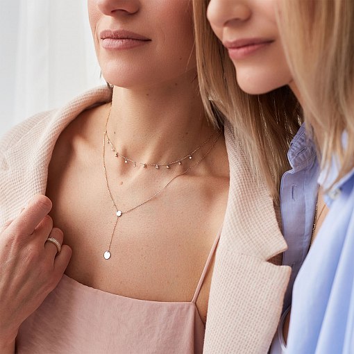 Золотое колье Дуальность кол01407 11