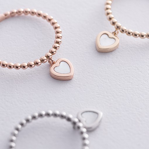 Кулькова золота каблучка 