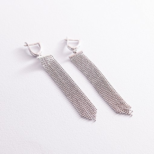 Золотые серьги "Водопад" с07876 4