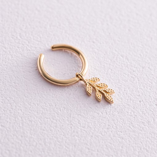 Каффа "Веточка" в  желтом золоте с08044 3