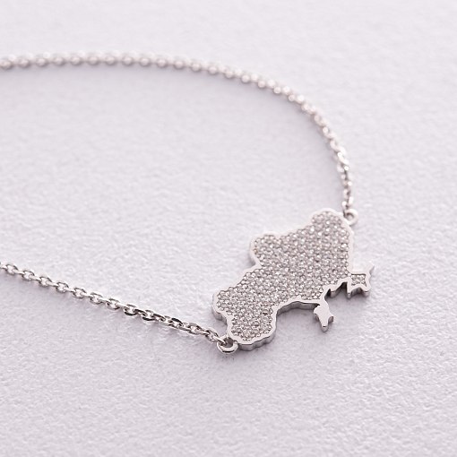 Золотой браслет "Украина" с бриллиантами 528341121 3