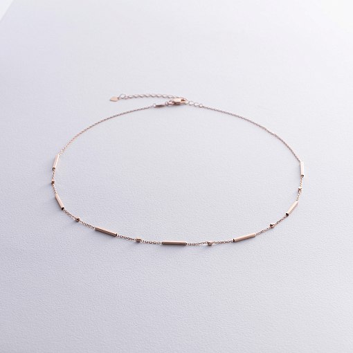 Кольє - ланцюжок у червоному золоті кол02464 3