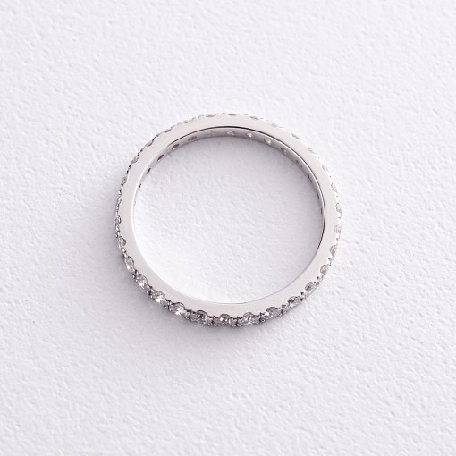 Кольцо в белом золоте с бриллиантами 220971121 3