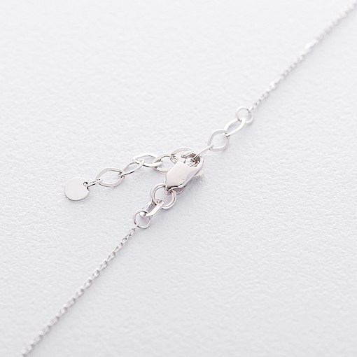 Колье Лучи солнца в белом золоте кол01456 2