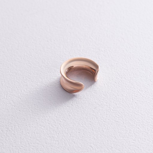 Серьга - каффа "Lorette" в красном золоте с09003 2