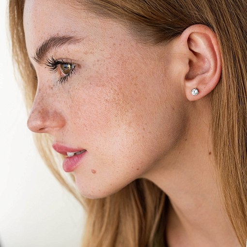 Серьги-пусеты Акцент с06233 3