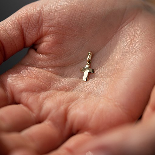 Золотой крестик п03286 4