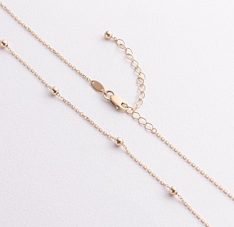 Колье "Шарики" в желтом золоте mini кол02649 №2