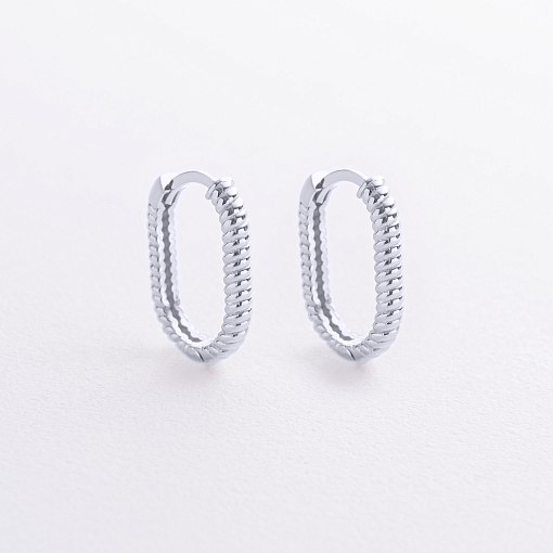 Серьги "Alisia" в белом золоте с09220