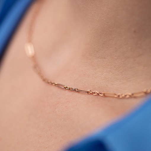 Кольє - ланцюжок в червоному золоті кол02374 8