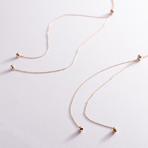 Золоте кольє - краватка 