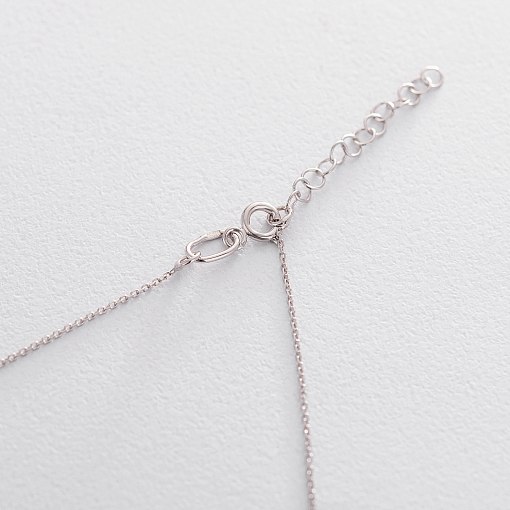 Колье Секретная любовь в белом золоте кол01089 2