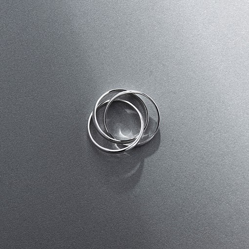 Золотое кольцо "Круговорот" (тройное) к07642 4