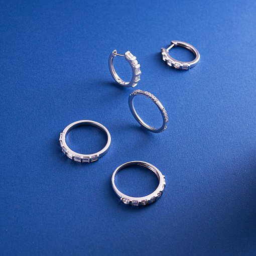 Золота каблучка з діамантами кб0590ri 5