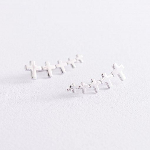 Золотые серьги - клаймберы Стремление с07483