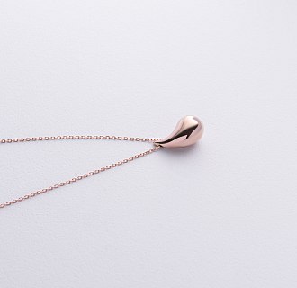 Колье "Megan" в красном золоте (Small) с фианитом кол02585