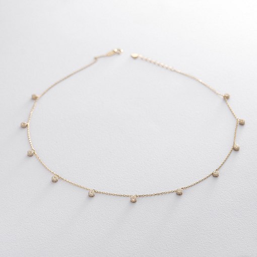 Кольє Весна в жовтому золоті кол01401 2