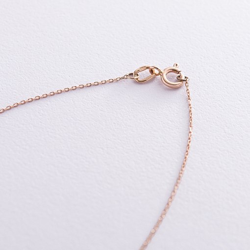 Кольє із блакитним топазом в червоному золоті кол01182 3