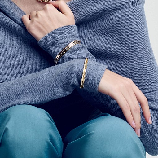 Браслет "Кубики" (желтое золото) mini б05465 2