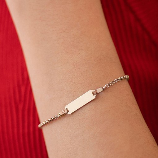 Браслет в красном золоте (возможна гравировка) б05188 6