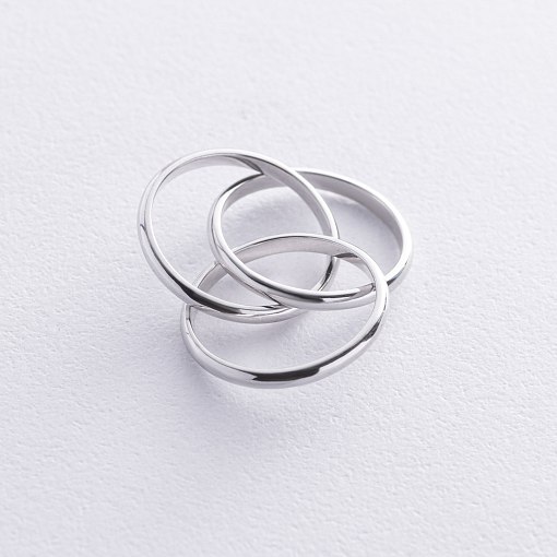 Золотое кольцо "Круговорот" (тройное) к07642 6