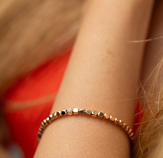 Браслет "Кубики" (красное золото) mini б05464 №6