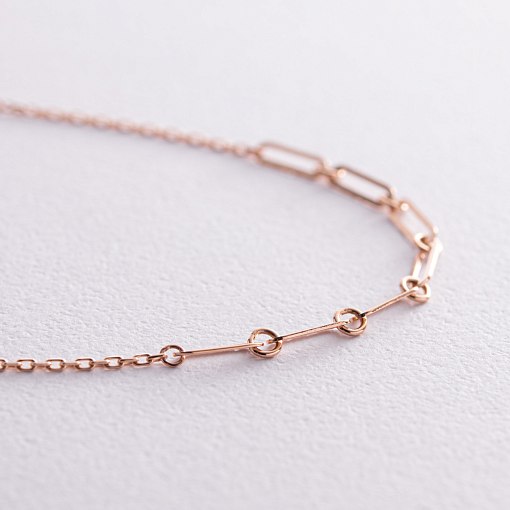 Кольє - ланцюжок в червоному золоті кол02378 3