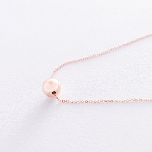 Золотое колье "Шар" (0.7 см) кол01721 6