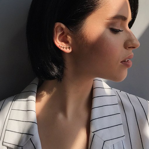 Золотые серьги - клаймберы Стремление с05958 4