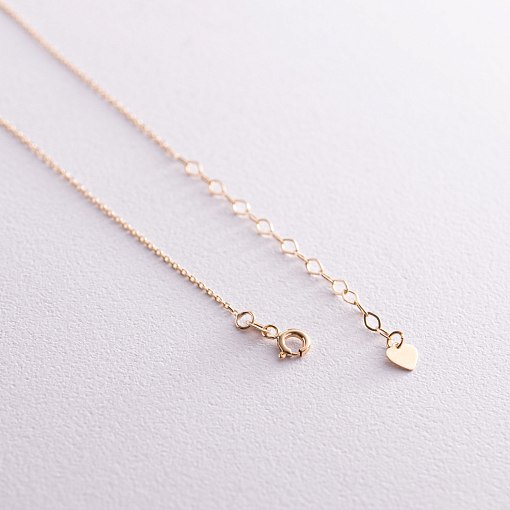 Тройное золотое колье с фианитами кол02310 5