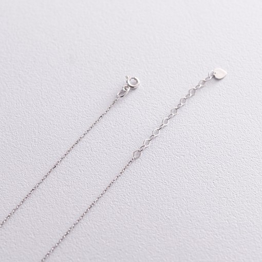 Колье "Кружочки" в белом золоте кол01827 5