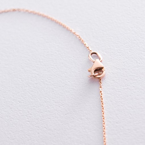 Золотое колье "Звездочки" с фианитами кол01496 3