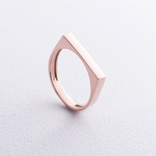 Каблучка в червоному золоті (можливе гравіювання) к07590 3