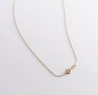 Колье "Сердечко" в желтом золоте кол01700с №5