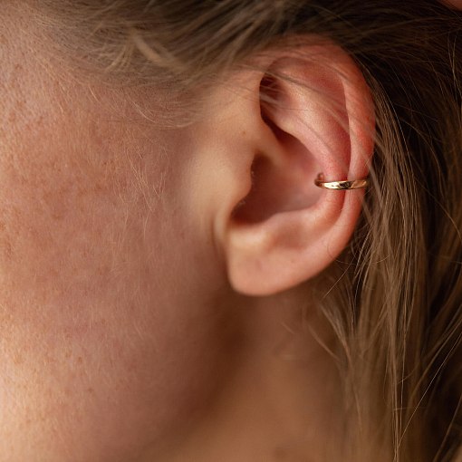 Серьга - каффа в красном золоте с07911 2