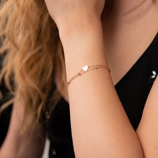 Подвійний золотий браслет 