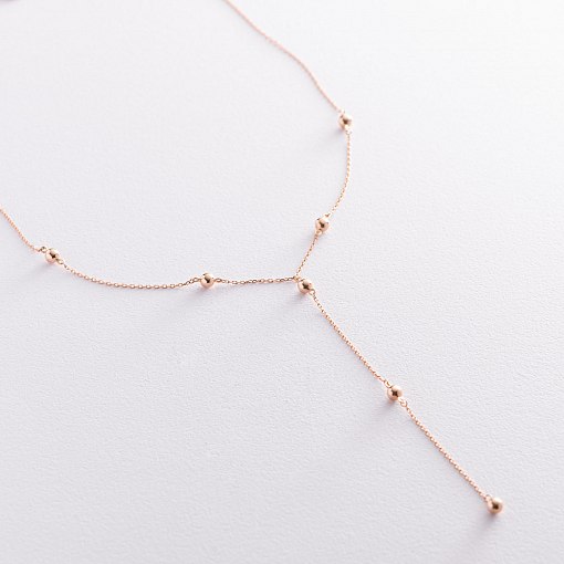 Золотое колье "Шарики" кол01918 6