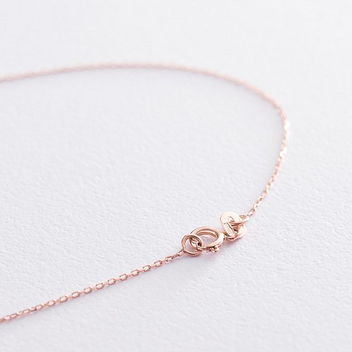 Кольє з фіанітом в червоному золоті кол01356 3